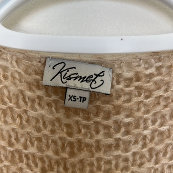 Kismet Long Knit Cardigan Tan Multicolour Neutral XS - Picture 3 of 4